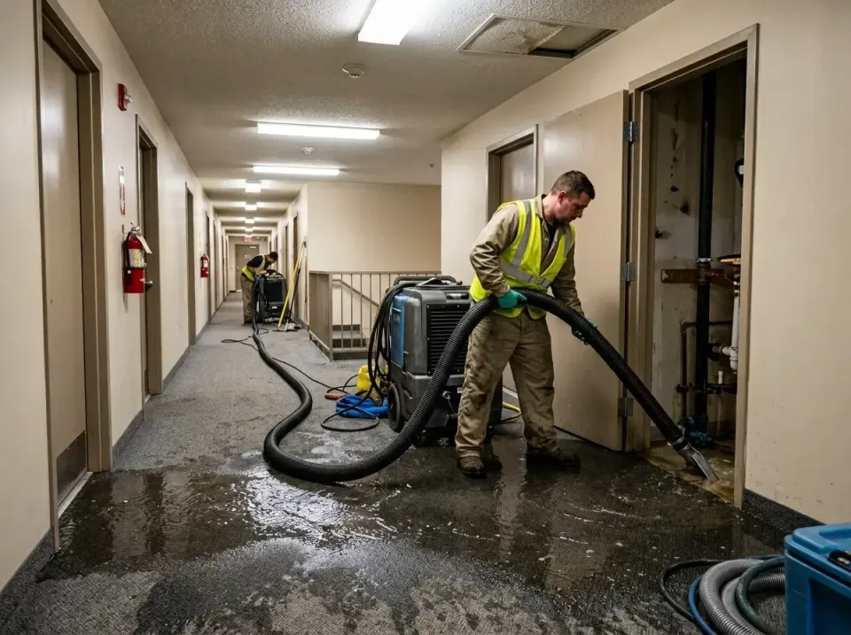 multi-unit-apartment-hallway-f-005 — frequently asked questions, Emergency Burst Pipe Water Extraction & Removal in Boonevil…